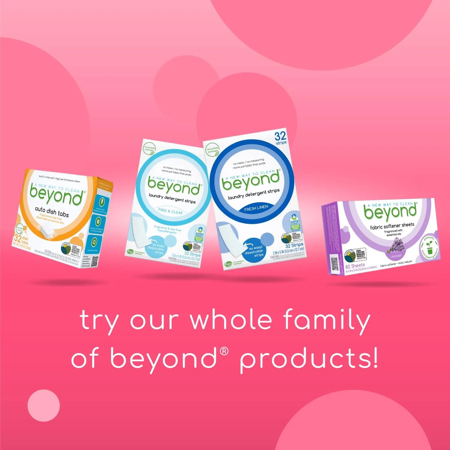 Beyond Auto Dish Tablets - Fragrance & Dye Free 32 Count (1.02 kg) | Plant-Based & USDA Certified Biobased - view 7