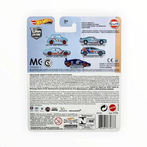 Hot Wheels Car Culture Gulf Oil Series 2/5 - '69 Ford Mustang Boss 302 | Collectible 1:64 Scale Toy thumbnail 2