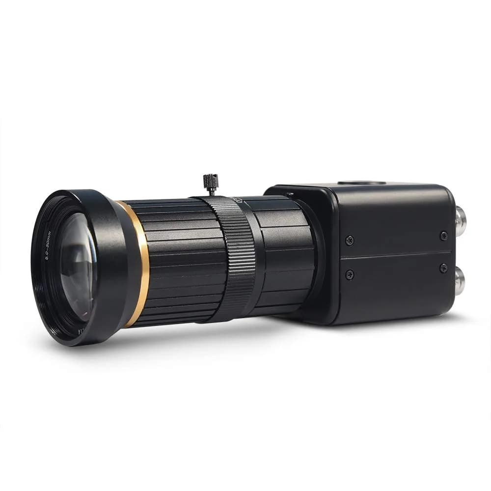 MOKOSE SDI Camera HD-SDI 2MP 1080P CCTV Security Camera with 5-50mm Manual Varifocal Lens | 126x44x44mm Metal Body — 5-50MM ( Varifocal Telephoto lens )