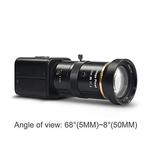 MOKOSE SDI Camera HD-SDI 2MP 1080P CCTV Security Camera with 5-50mm Manual Varifocal Lens | 126x44x44mm Metal Body thumbnail 4
