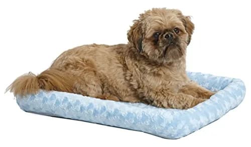 MidWest Homes for Pets Blue Fashion iCrate Starter Kit, 24-inch Dog Crate Bundle for Small Dogs | All-in-One Puppy Care Set thumbnail 4