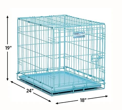 MidWest Homes for Pets Blue Fashion iCrate Starter Kit, 24-inch Dog Crate Bundle for Small Dogs | All-in-One Puppy Care Set thumbnail 5