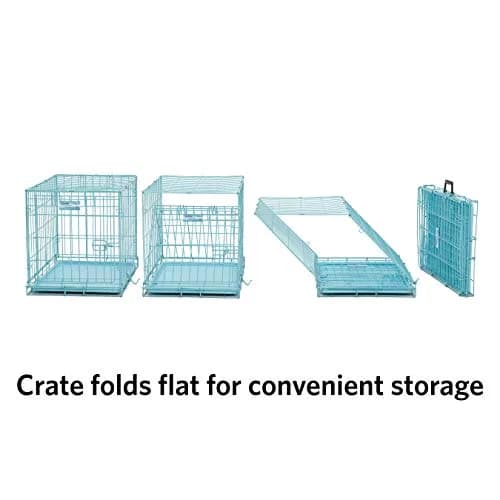 MidWest Homes for Pets Blue Fashion iCrate Starter Kit, 24-inch Dog Crate Bundle for Small Dogs | All-in-One Puppy Care Set thumbnail 6