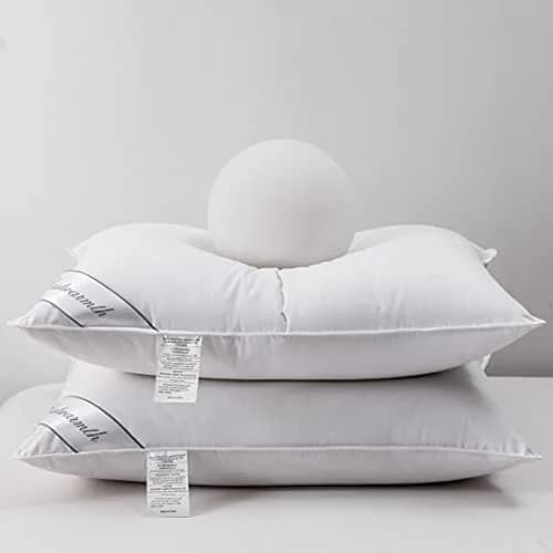 Eastwarmth Natural Goose Down & Feather Pillow Pair 20x26in | Supportive, Soft Cotton, Hotel Quality thumbnail 1