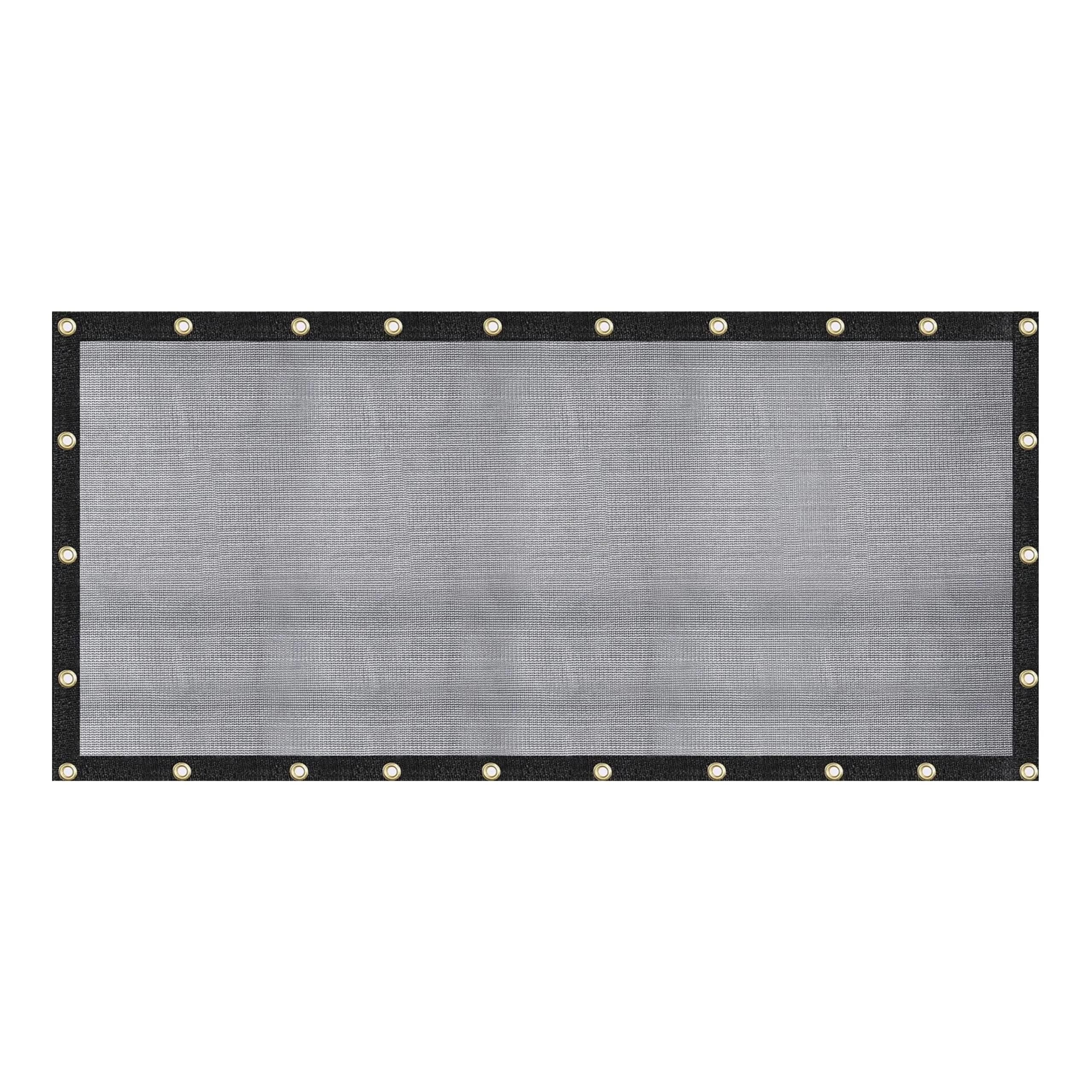 WindscreenSupplyCo 8 x 16 FT Heavy Duty Mesh Tarp Shade Cloth 60-70% | UV Resistant, Durable Shade for Gardens & Construction