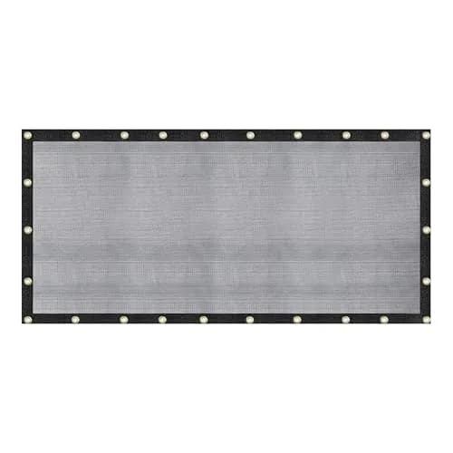 WindscreenSupplyCo 8 x 16 FT Heavy Duty Mesh Tarp Shade Cloth 60-70% | UV Resistant, Durable Shade for Gardens & Construction thumbnail 1