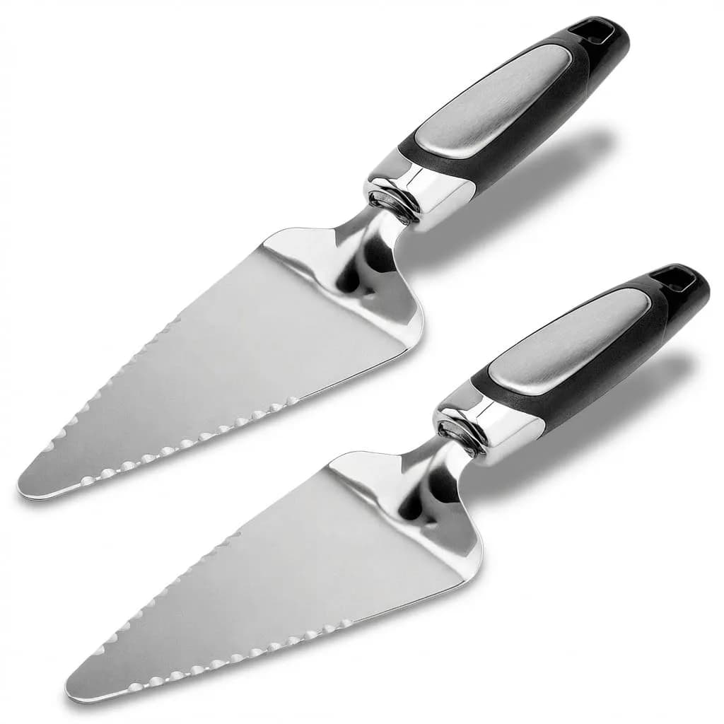 Awpeye Stainless Steel Pie Cutter and Server 9.85in | Sharp Serrated Edges for Desserts