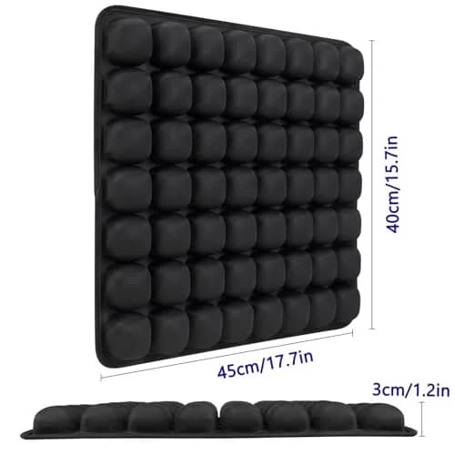SUNFICON Air Cushion Inflatable Seat Pad 45.7cm x 40.6cm x 2.5cm (18" x 16" x 1") | Pressure Relief for Office Chairs & Wheelchairs thumbnail 6