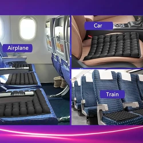 SUNFICON Air Cushion Inflatable Seat Pad 45.7cm x 40.6cm x 2.5cm (18" x 16" x 1") | Pressure Relief for Office Chairs & Wheelchairs thumbnail 7