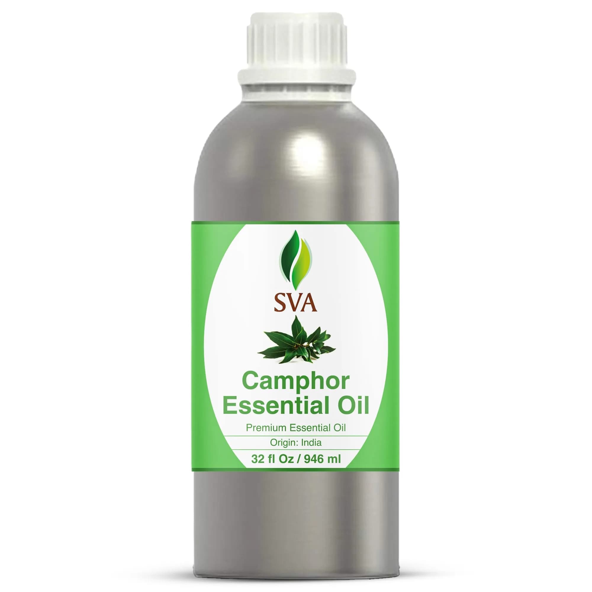 SVA ORGANICS Camphor Essential Oil, 32 Fl Oz (946 ml) - Large Bottle - main product image
