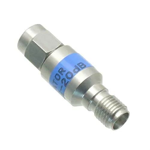 MWRF Source SMA Male to SMA Female 6GHz Attenuator 20 dB | DC – 6GHz Frequency Range, 50 Ohm Impedance thumbnail 1