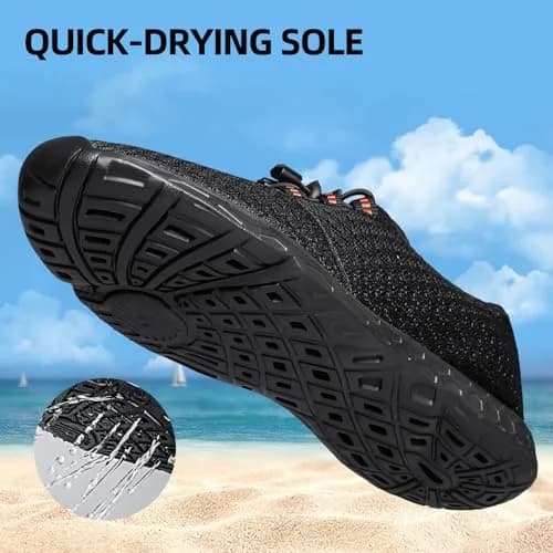 DOUSSPRT Men's Water Shoes Quick Dry for Beach Swim Pool Fishing | Breathable Mesh & Open Design thumbnail 4