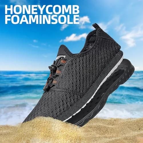 DOUSSPRT Men's Water Shoes Quick Dry for Beach Swim Pool Fishing | Breathable Mesh & Open Design thumbnail 6