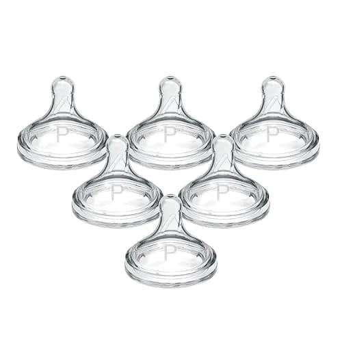 Dr. Brown's Wide-Neck Preemie Flow Nipple 6-Pack | Slowest Flow for Newborns & Preemies thumbnail 1