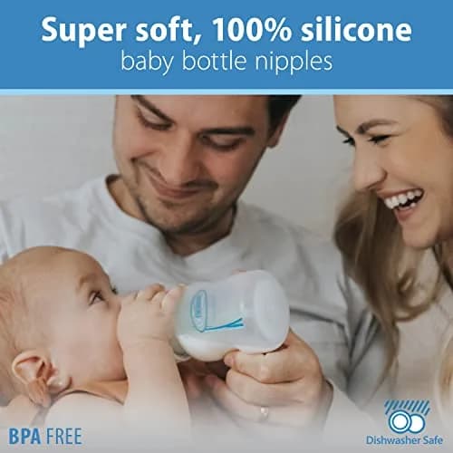 Dr. Brown's Wide-Neck Preemie Flow Nipple 6-Pack | Slowest Flow for Newborns & Preemies thumbnail 7