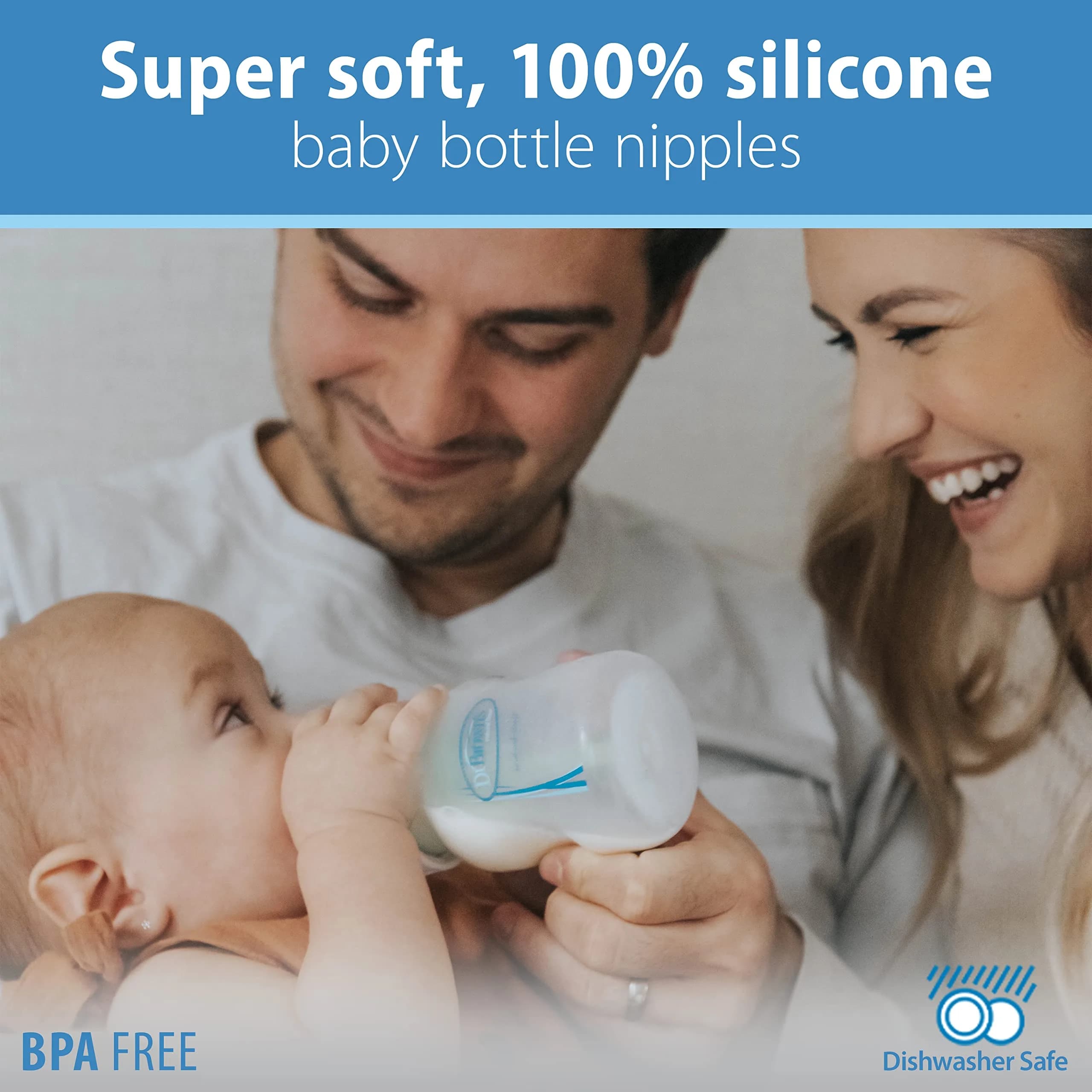 Dr. Brown's Wide-Neck Preemie Flow Nipple 6-Pack | Slowest Flow for Newborns & Preemies - view 7