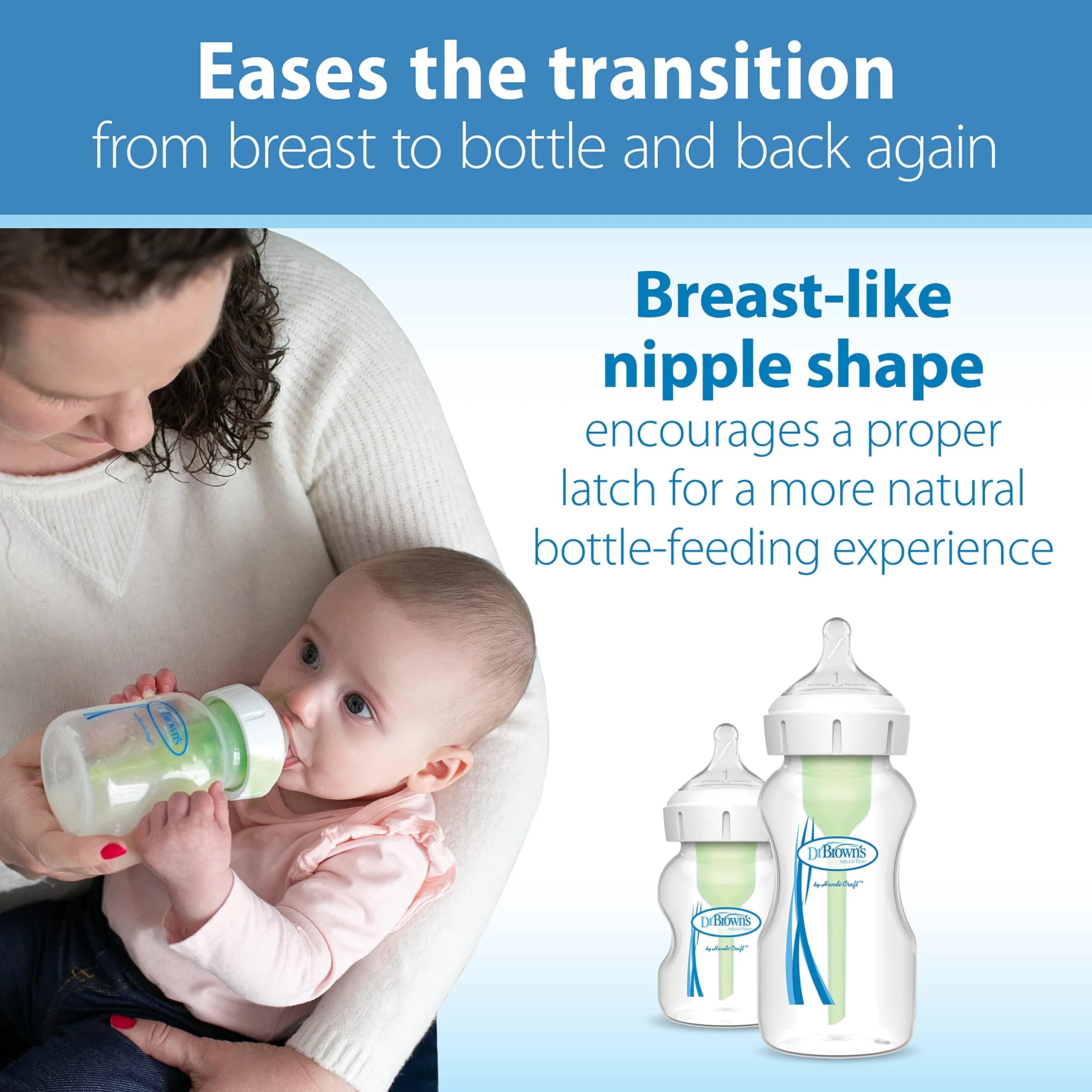 Dr. Brown's Wide-Neck Preemie Flow Nipple 6-Pack | Slowest Flow for Newborns & Preemies - view 3