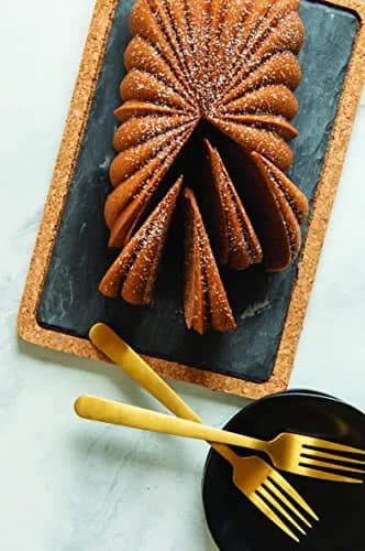 Nordic Ware Classic Fluted Loaf Pan, 6 Cup, Gold | Durable Cast Aluminum with Nonstick Finish thumbnail 5