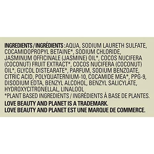 Love Beauty And Planet Divine Definition Shampoo, Coconut Milk & White Jasmine 13.5 fl oz | Nourishing, Sulfate-Free thumbnail 9