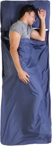 Tough Outdoors XL Sleeping Bag Liner 219.71cm (85") x 80.01cm (37") Polyester | Lightweight Travel Sleep Sack for Camping & Hotels thumbnail 1