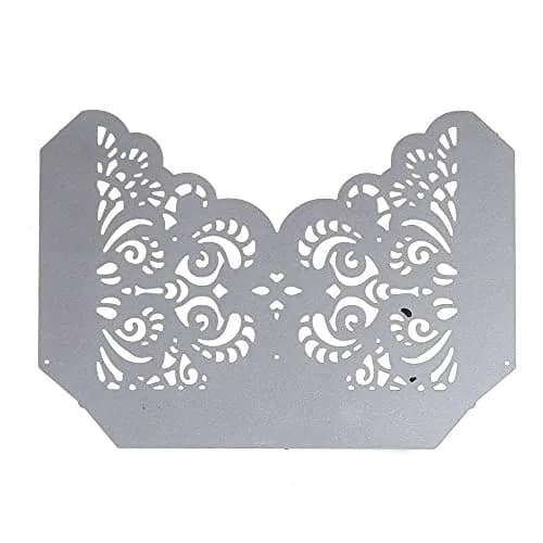 DIY Scrapbooking Artist Flourish Lace Pocket Cutting Dies 145x103mm | Creative Paper Craft Tool thumbnail 3