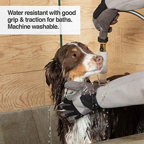 PetFusion Pet Grooming Gloves, Hair Removal & Bathing, Scratch Resistant | Water-Resistant, Reusable, Silicone thumbnail 4