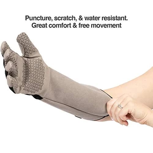 PetFusion Pet Grooming Gloves, Hair Removal & Bathing, Scratch Resistant | Water-Resistant, Reusable, Silicone thumbnail 2