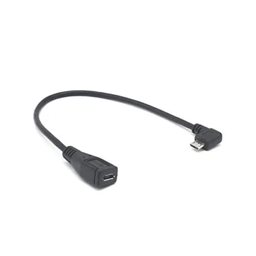 Adaptermvp 90 Degree Micro USB Extension Cable 10in | Fast Data & Charging thumbnail 4