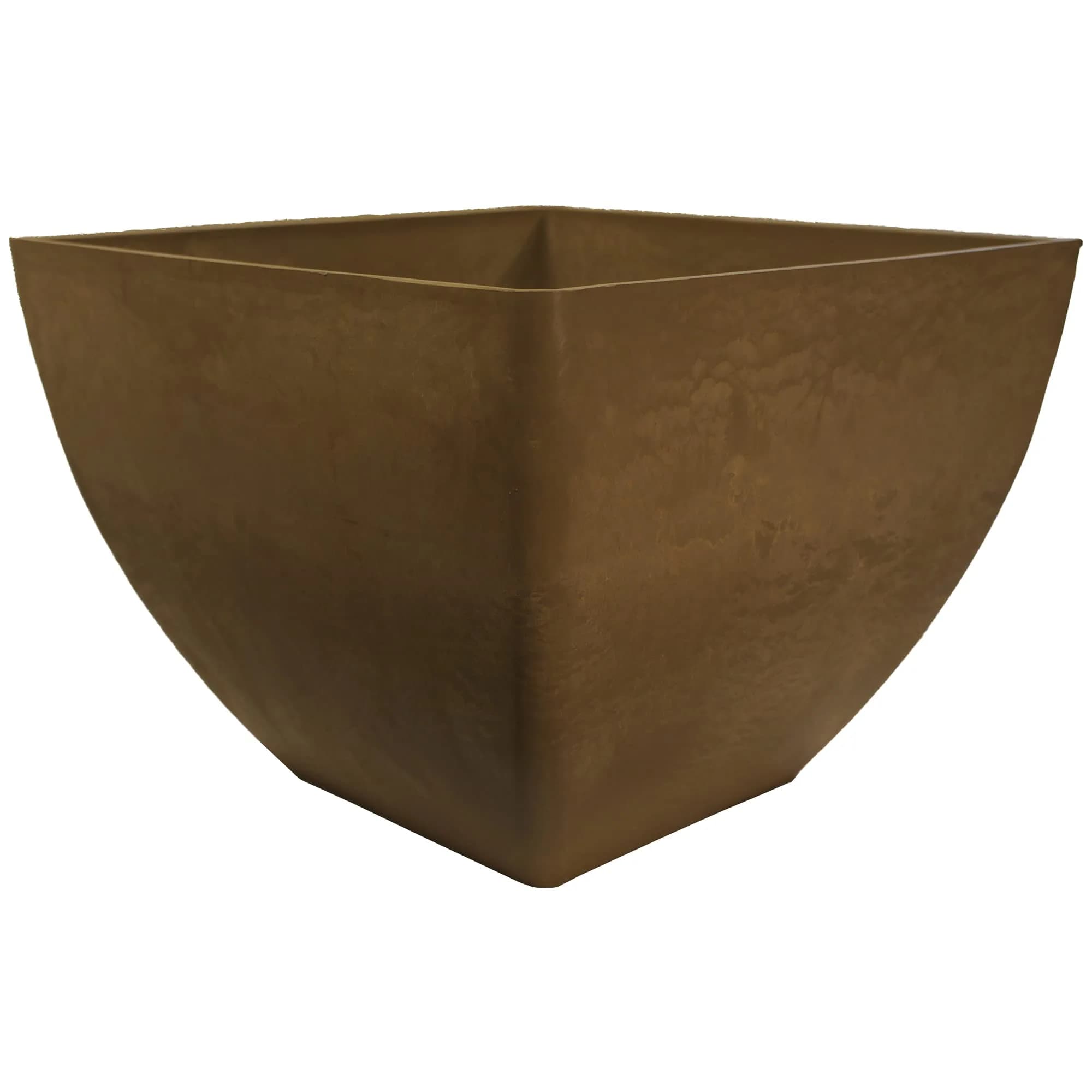RTS Home Accents 20" Square Garden Planter for Indoor or Outdoor Gardening, Oak - Durable, Weather-Resistant Planter for Contemporary Spaces — 20" x 20"