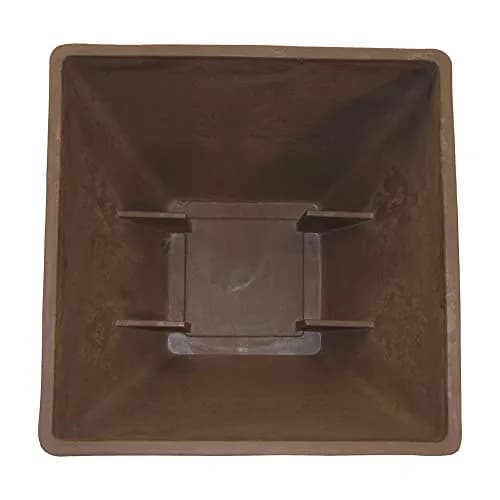 RTS Home Accents 20" Square Garden Planter for Indoor or Outdoor Gardening, Oak - Durable, Weather-Resistant Planter for Contemporary Spaces thumbnail 3