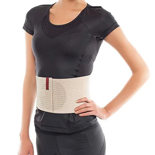 ORTONYX Umbilical Hernia Belt for Men Women, 6.25" Abdominal Support, Adjustable, Lightweight & Discreet