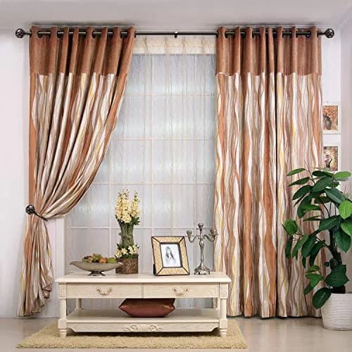 KAMANINA Decorative Curtain Drapery Holdbacks, Wall Mounted, 2 Pack Bronze | Vintage Netted Texture Finials thumbnail 2