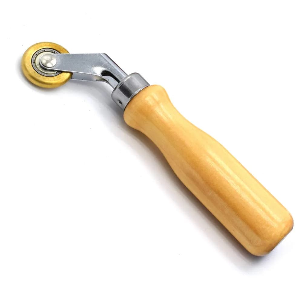 NEICOTOOLS PVC/TPO/EPDM Roofing Brass Penny Roller 6mm x 30mm | Vinyl Flooring Corner Seam Tool — Brass Seam Roller