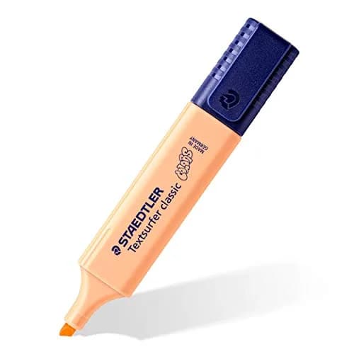 STAEDTLER Textsurfer Classic Pastel Highlighters - Assorted Colours, Pack of 6 | Water-Based, Fast-Drying, Refillable thumbnail 2