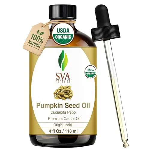 SVA Organics Pumpkin Seed Oil 4 Fl Oz (118 ml) - Pure, Cold-Pressed Carrier Oil thumbnail 1