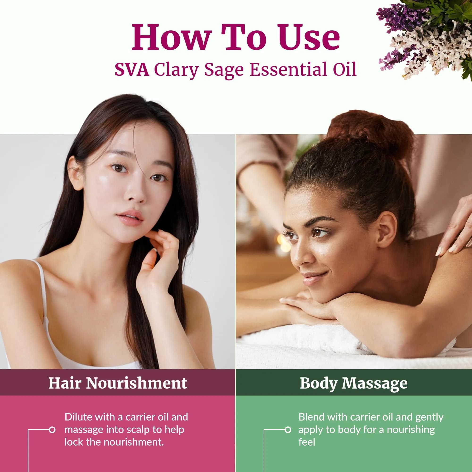SVA ORGANICS Organic Clary Sage Essential Oil 10ml (0.33 Fl Oz) | Pure, Steam Distilled, Not Tested on Animals - view 5