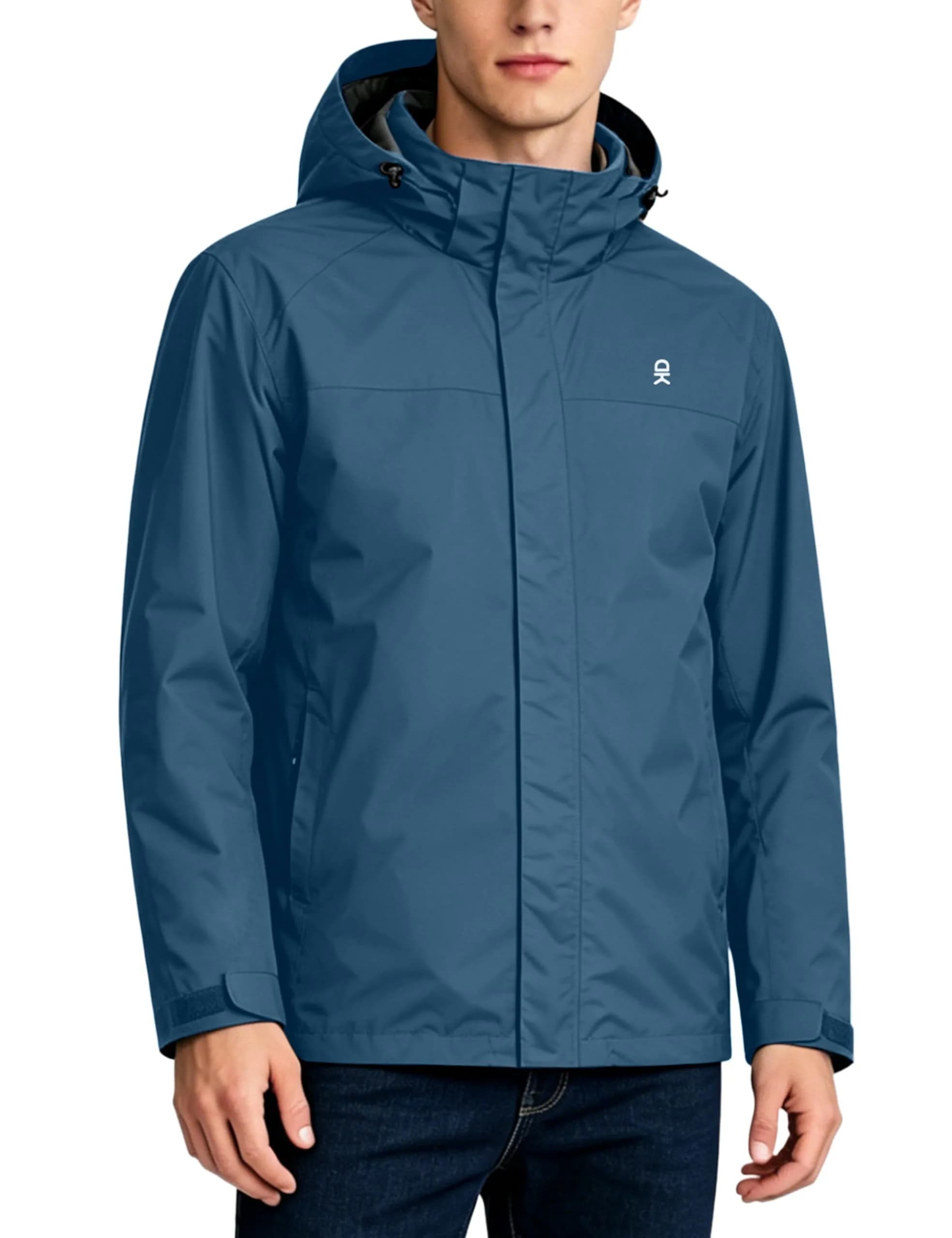 Little Donkey Andy Men's Waterproof Rain Jacket XL | Breathable, Windproof & Lightweight — A2.blue Mirage