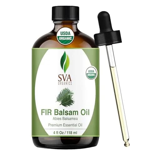 SVA ORGANICS Fir Balsam Essential Oil - 4 Fl Oz (118 mL) - Pure & Natural Aroma thumbnail 1