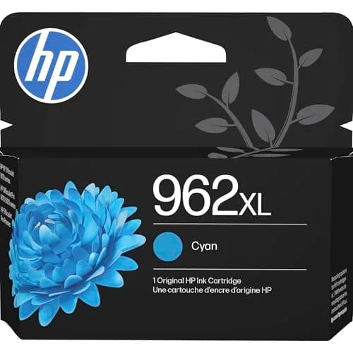 HP 962XL Cyan High-Yield Ink Cartridge | 1600 Pages | Fade-Resistant Prints thumbnail 1