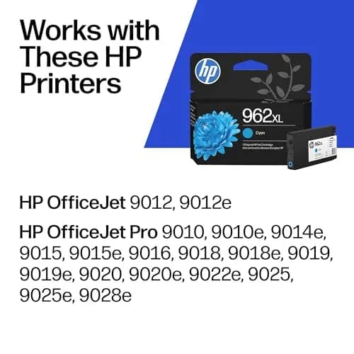HP 962XL Cyan High-Yield Ink Cartridge | 1600 Pages | Fade-Resistant Prints thumbnail 2