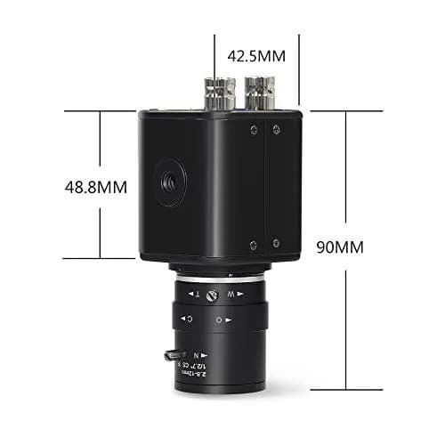 MOKOSE SHD50-2.8-12MM HD-SDI CCTV Security Camera 1080P 2MP CMOS Sensor, 89x42x44mm | Varifocal Wide-Angle Camera with 2.8-12MM thumbnail 2