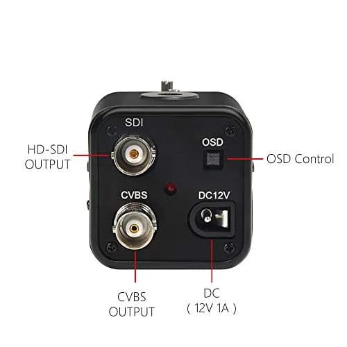 MOKOSE SHD50-2.8-12MM HD-SDI CCTV Security Camera 1080P 2MP CMOS Sensor, 89x42x44mm | Varifocal Wide-Angle Camera with 2.8-12MM thumbnail 3