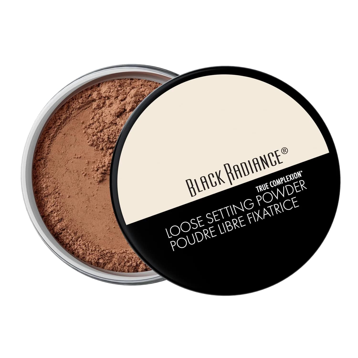 Black Radiance True Complexion Loose Setting Powder Cocoa Kisses 18.14 g (0.64 oz) | Sets Makeup for All Day Wear — Cocoa Kisses