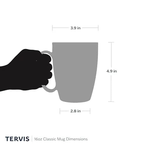 Tervis Made in USA 16oz Double Walled Floral Insulated Mug | Keeps Drinks Hot & Cold thumbnail 5