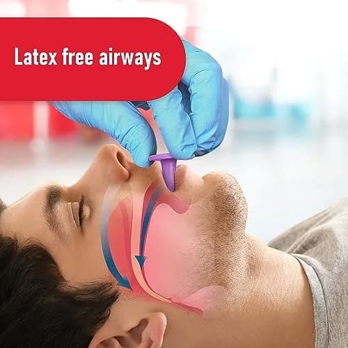 Ever Ready First Aid Berman Oral Airway Emergency Kit 6 Color Coded Polypropylene Pieces | FDA Approved First Aid Kit thumbnail 5