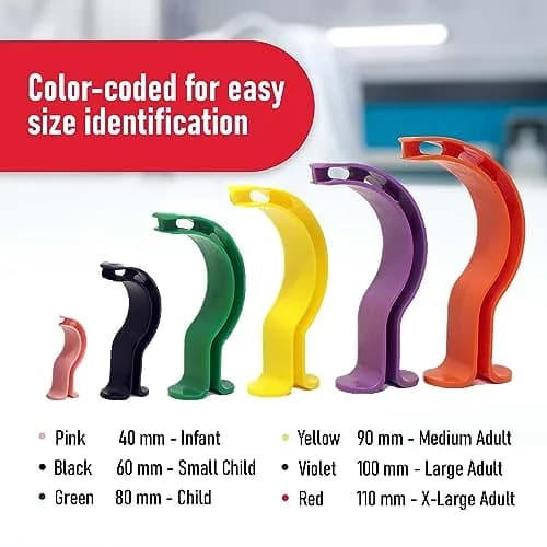 Ever Ready First Aid Berman Oral Airway Emergency Kit 6 Color Coded Polypropylene Pieces | FDA Approved First Aid Kit thumbnail 2