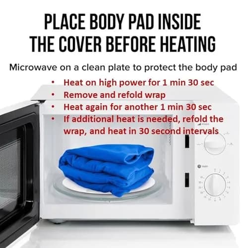 ComfortCloud XL Microwavable Heating Pad with Cover 5.5kg (12 lb) | Natural Moist Heat Therapy for Back Pain thumbnail 5