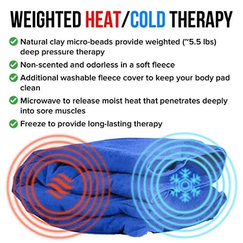 ComfortCloud XL Microwavable Heating Pad with Cover 5.5kg (12 lb) | Natural Moist Heat Therapy for Back Pain thumbnail 3
