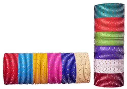 NMII Non-Precious Metal with Zari Bangles | Glossy Finish for Women & Girls thumbnail 4