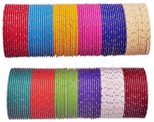 NMII Non-Precious Metal with Zari Bangles | Glossy Finish for Women & Girls thumbnail 2